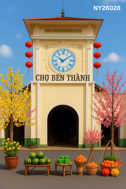 NY26028 - Tet Backdrop (Phông Nền Tết 2026)