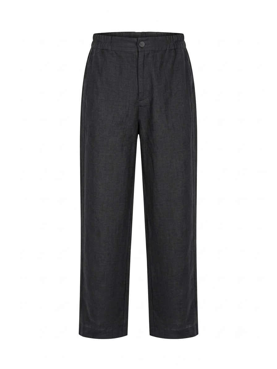 L84->87 - 100% Linen Straight Pants