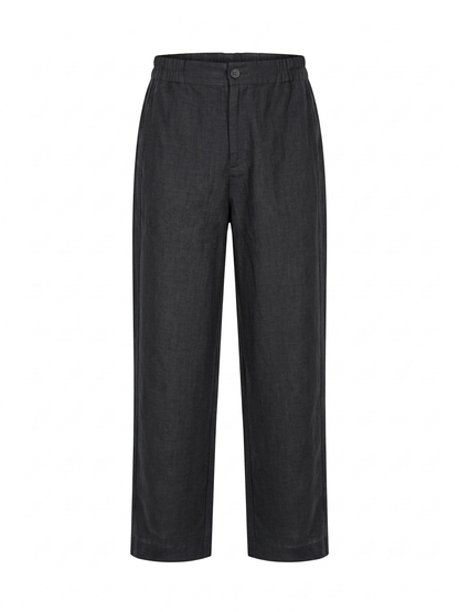 L84->87 - 100% Linen Straight Pants
