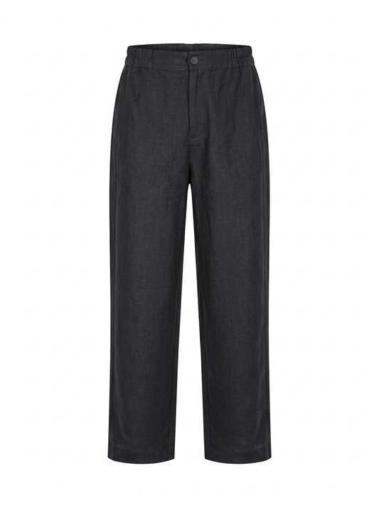 L84->87 - 100% Linen Straight Pants