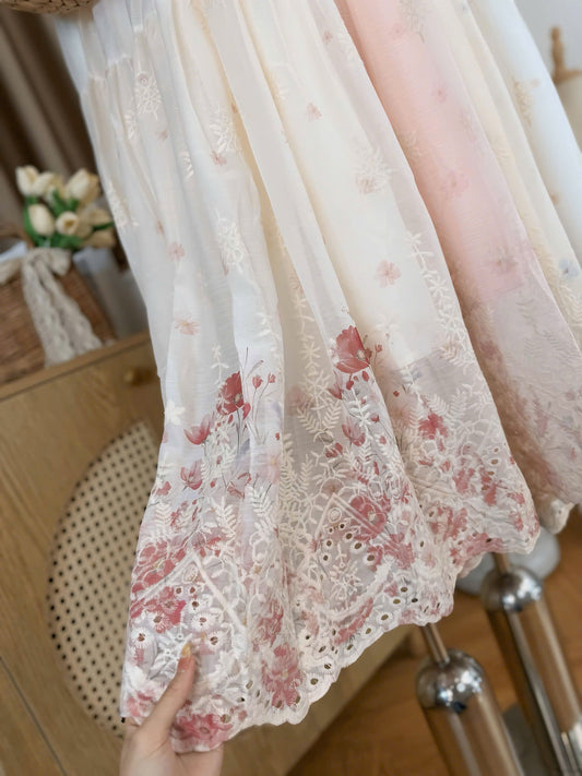 S33->36- Skirt Voan Thêu