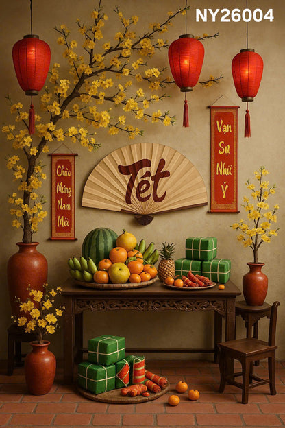 NY26004 - Tet Backdrop (Phông Nền Tết 2026)