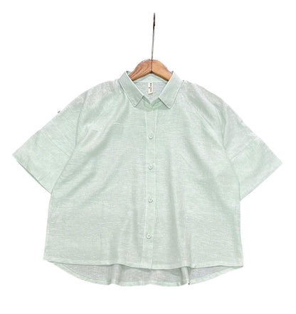 L70->L76 - Linen Shirt Short Sleeves