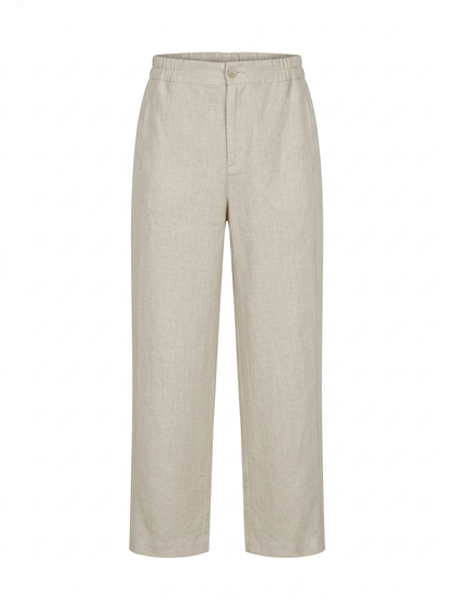 L84->87 - 100% Linen Straight Pants