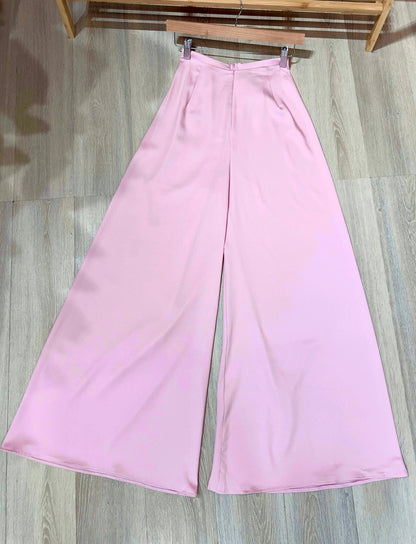 R17 - Ánh Sao Silk Regular Pants (Quần Ánh Sao ống xéo hồng nhạt)