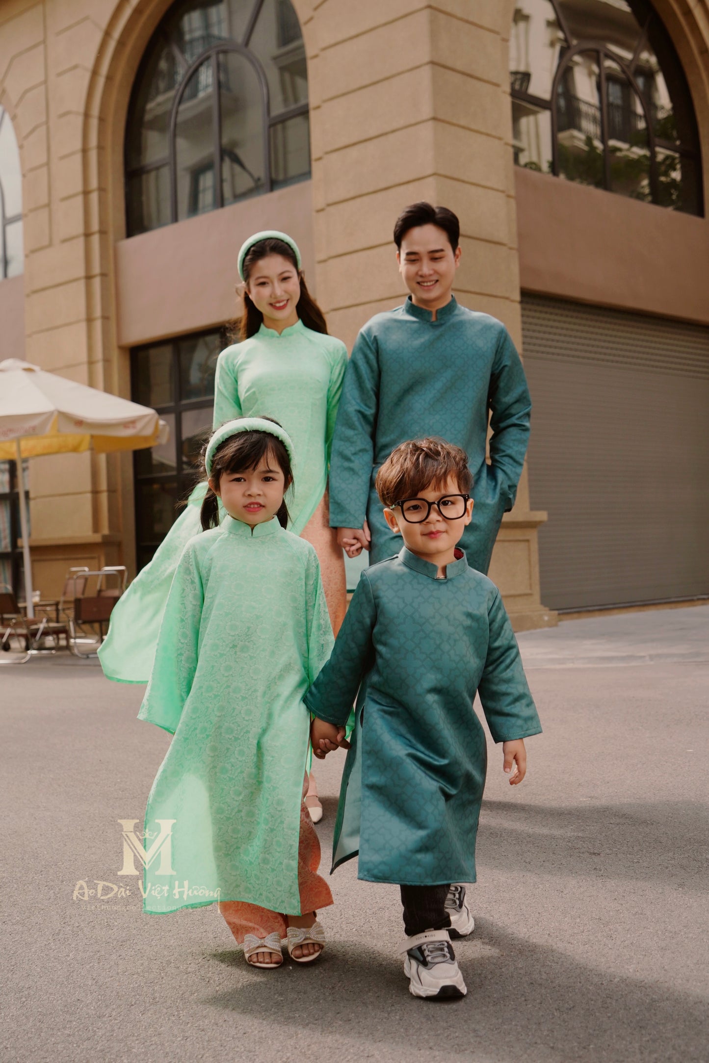 F44 - Green Boy’s Áo Dài Xuân Ngọc (Family Áo Dài)