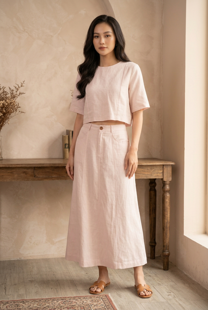 L72->77 - Set Linen Váy