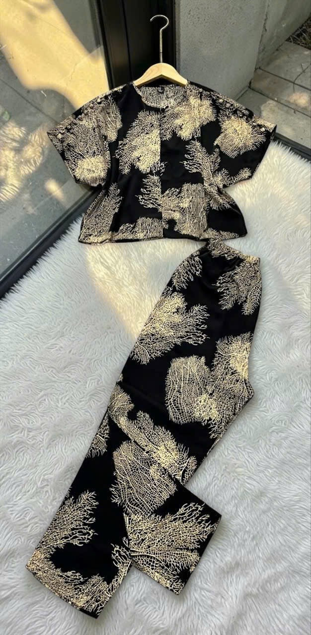 L27->32 - Set Đồ Bộ Lụa Mango | Kèm Quần