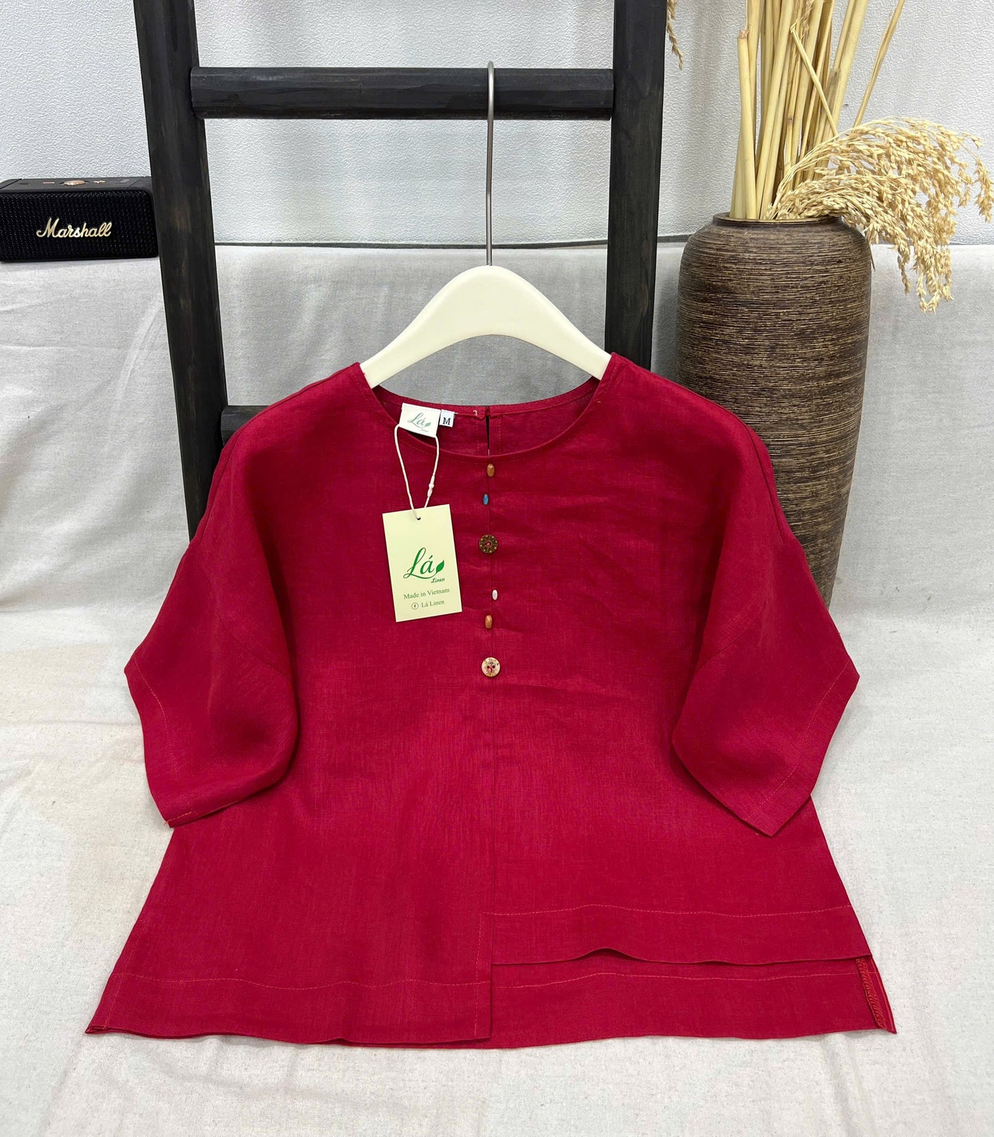 Áo Linen Tưng Pre kết nút