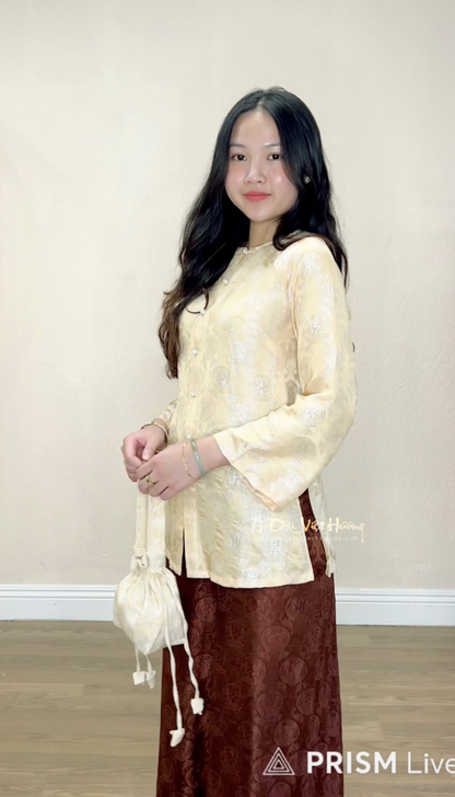 B3 - Set Bà Ba Tơ Tằm Nha Xá (kèm quần)