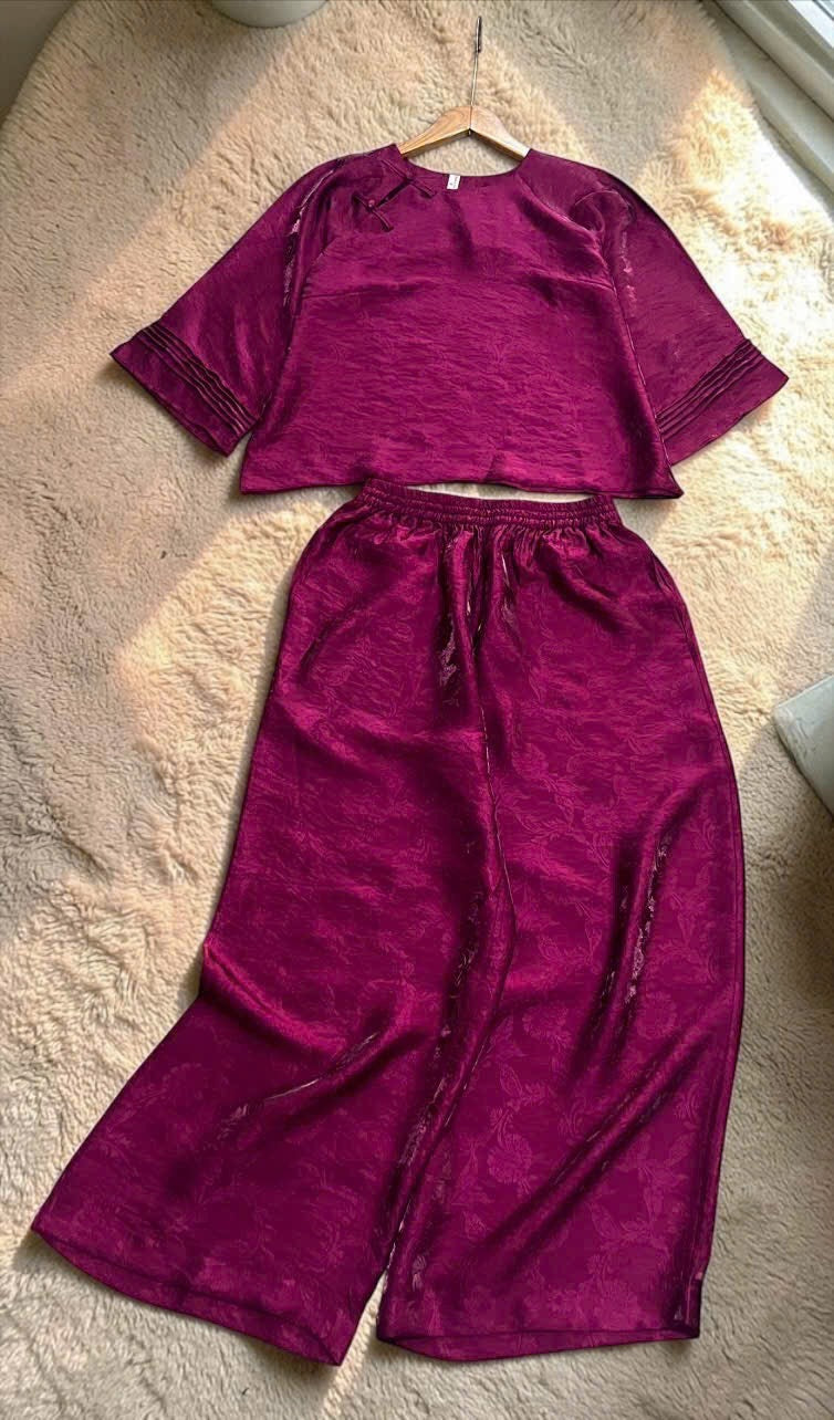 L9->14 - Set Tencel Pháp Phục Tay Xếp Ly | Kèm Quần