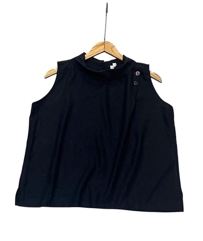 L158->163 - Áo Sát Nách Cổ Đổ Blend Linen. Final sale (no return/exchange).