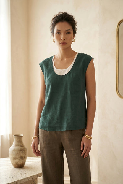 L102->105 - Áo Linen 2 lớp
