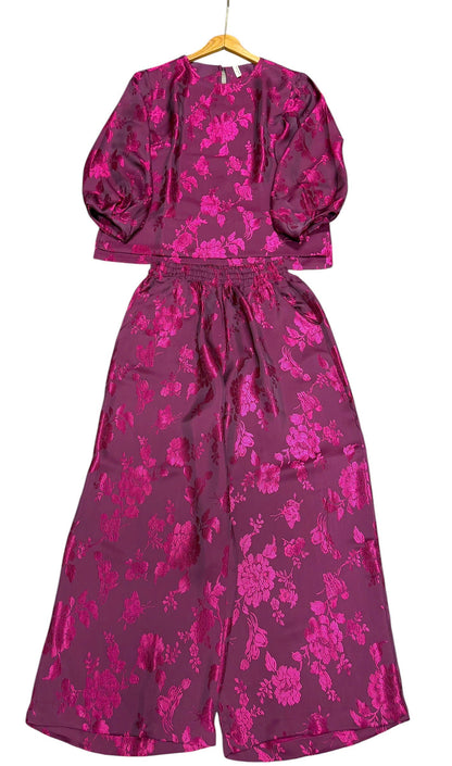 B15->24 - Set Gấm pháp phục Silk Óng tay bồng | Kèm Quần