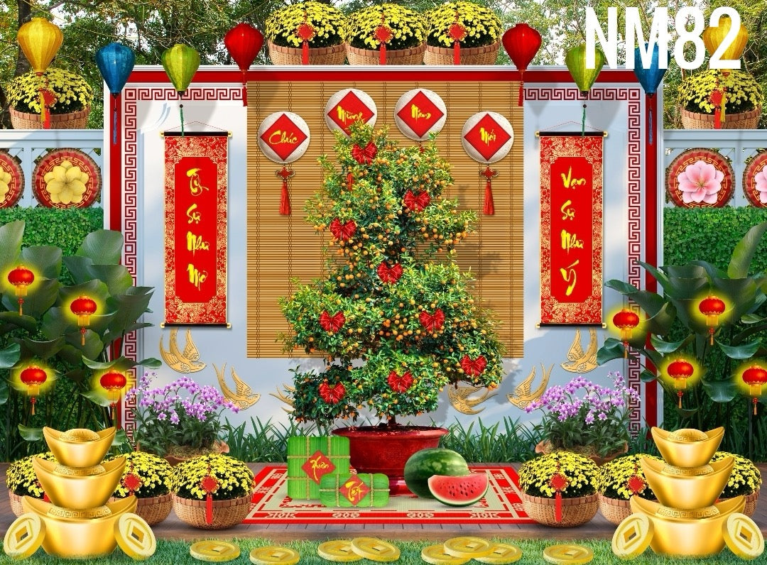 NM82 - Tet Backdrop 2024 (Phông Nền Tết 2024)