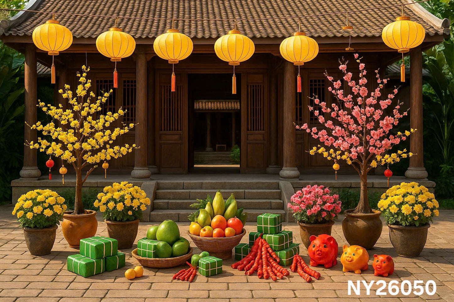 NY26050 - Tet Backdrop (Phông Nền Tết 2026)