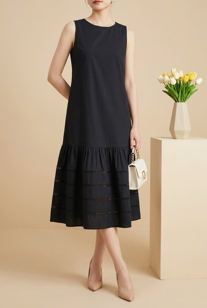 L61->77 - Linen Blend Dress