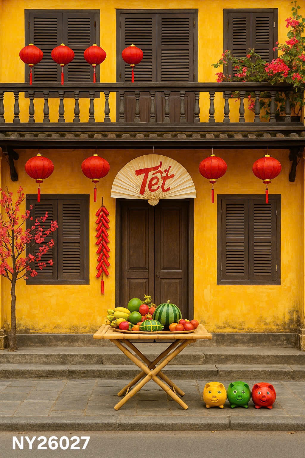 NY26027 - Tet Backdrop (Phông Nền Tết 2026)