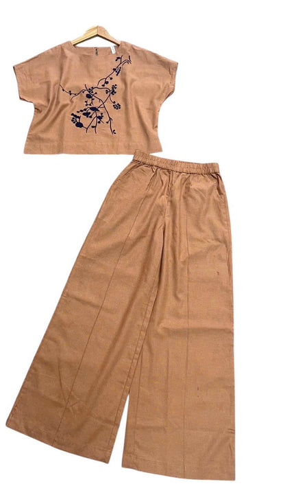L142->146 - Set Linen Pha Thêu kèm quần