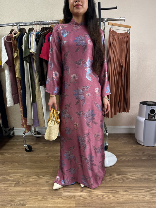 A29 - Áo Dài Lụa Tiêu Giao Xà Cừ