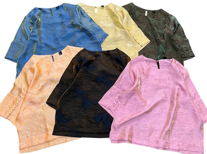 B27->34 - Set Pháp Phục Tencel Nút Tay | Kèm Quần