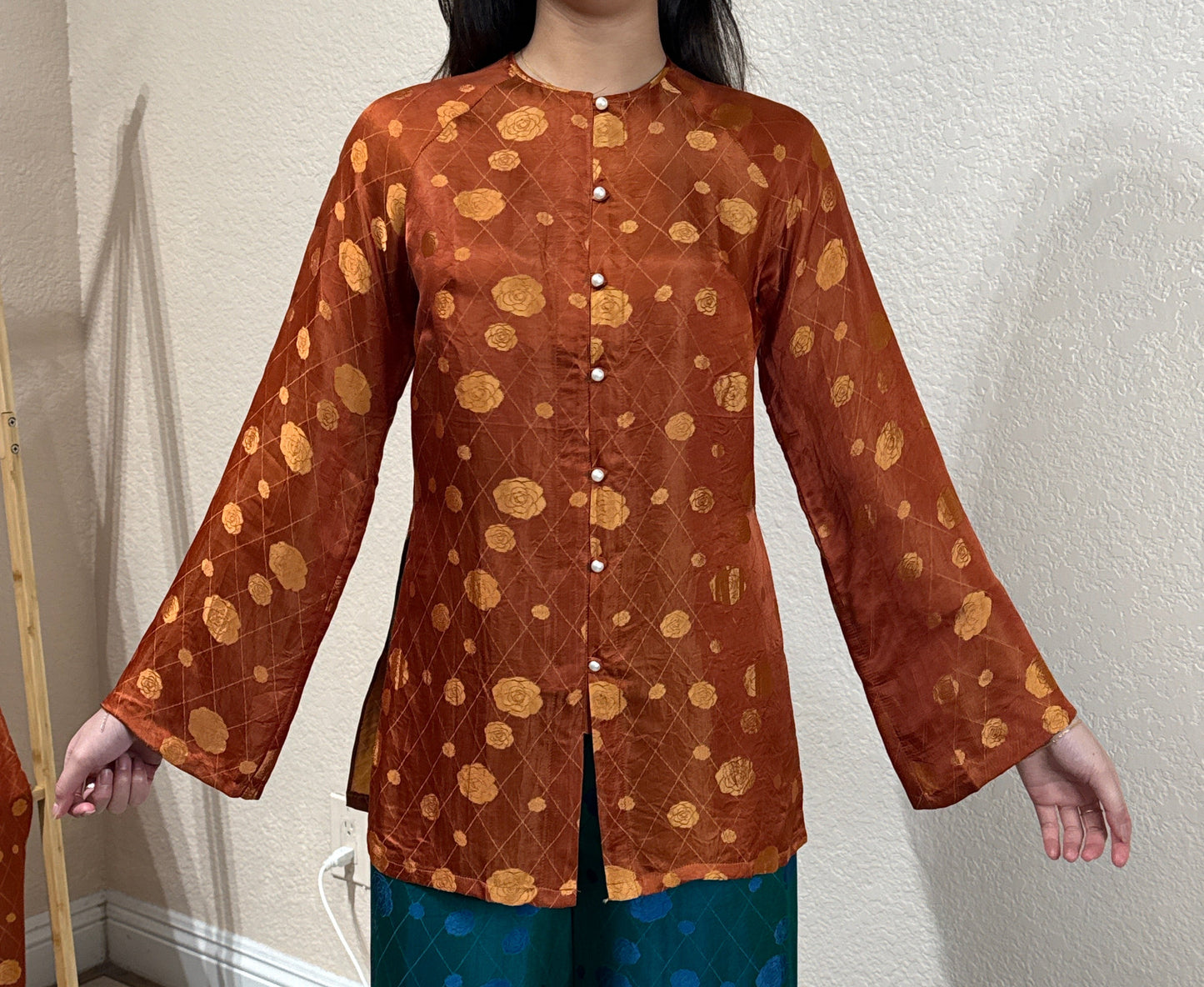 B13 - Áo Bà Ba Lụa Tơ Tằm Nha Xá