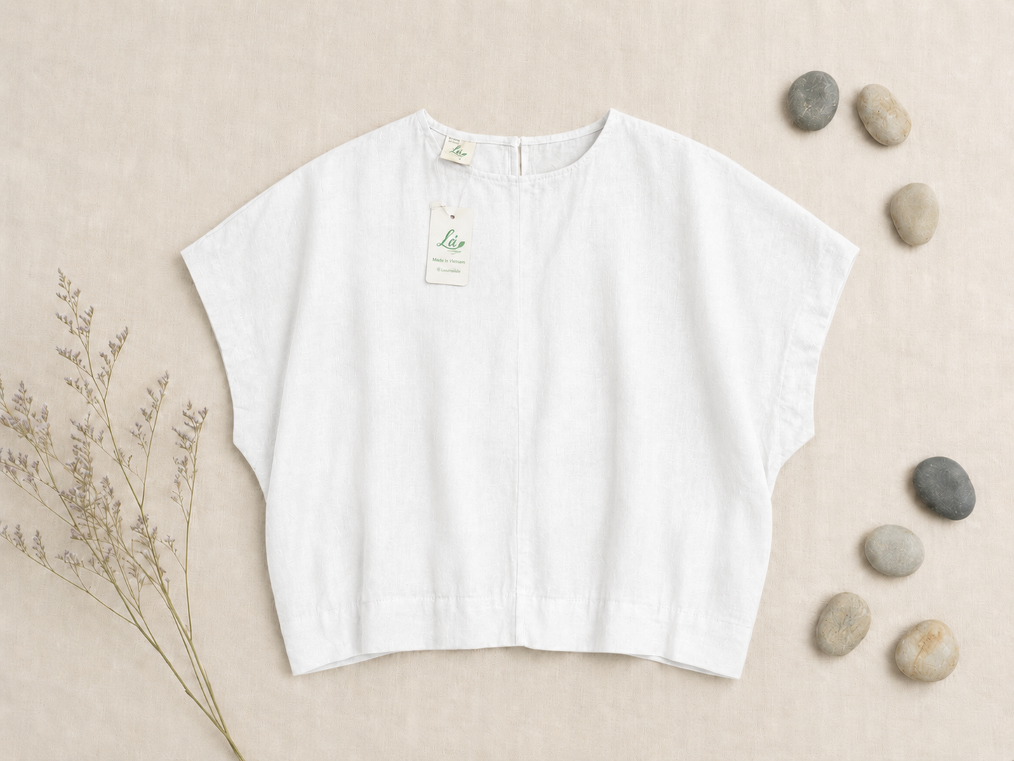 L31->37 - Áo Linen Châu Âu Cánh Dơi