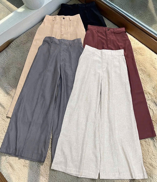 L33->38 - Blend Linen Trousers