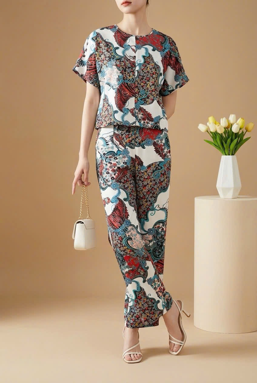 L27->32 - Set Đồ Bộ Lụa Mango | Kèm Quần