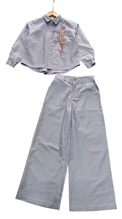 L52->59 - Set Linen Sơ Mi Thêu.