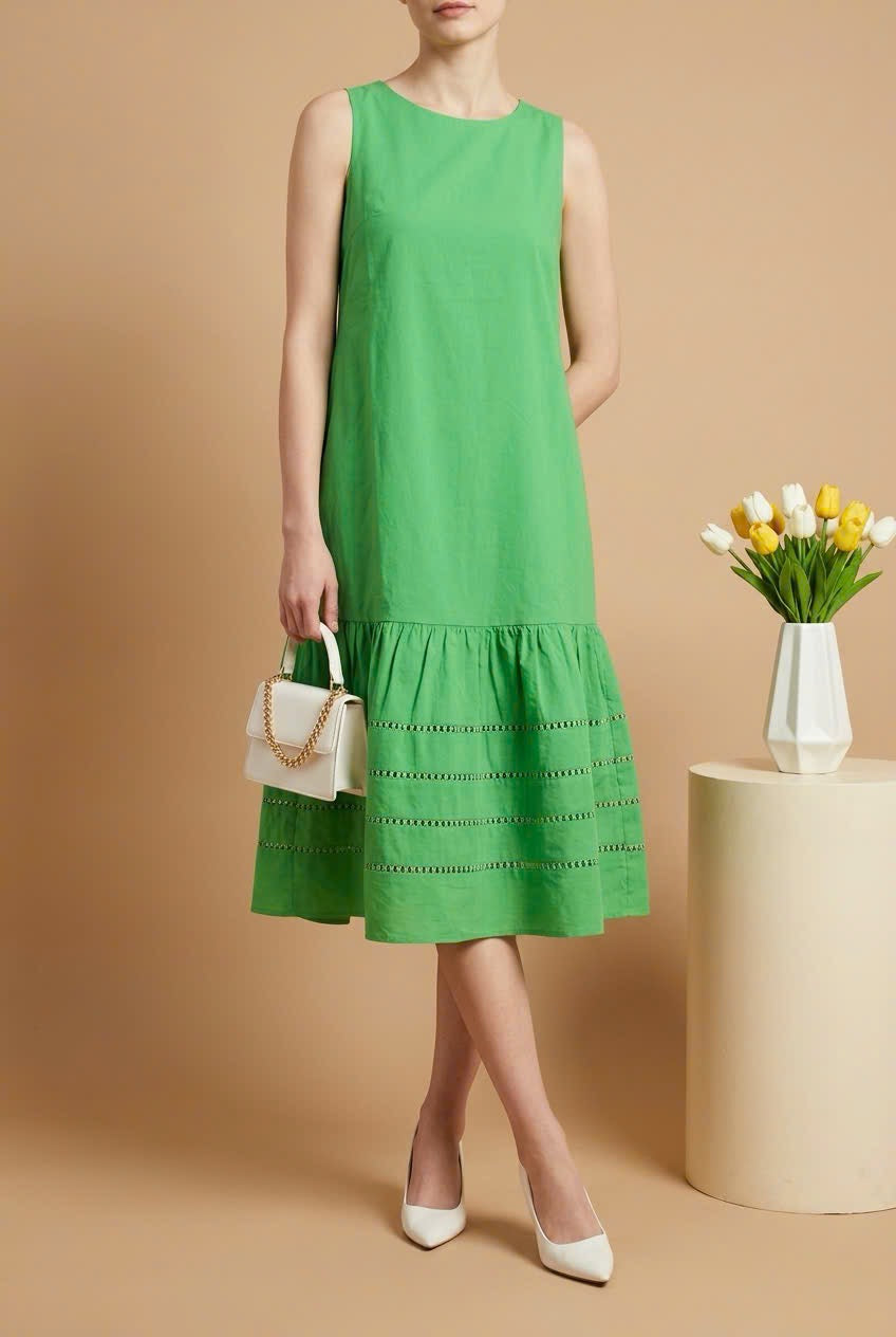 L61->77 - Linen Blend Dress
