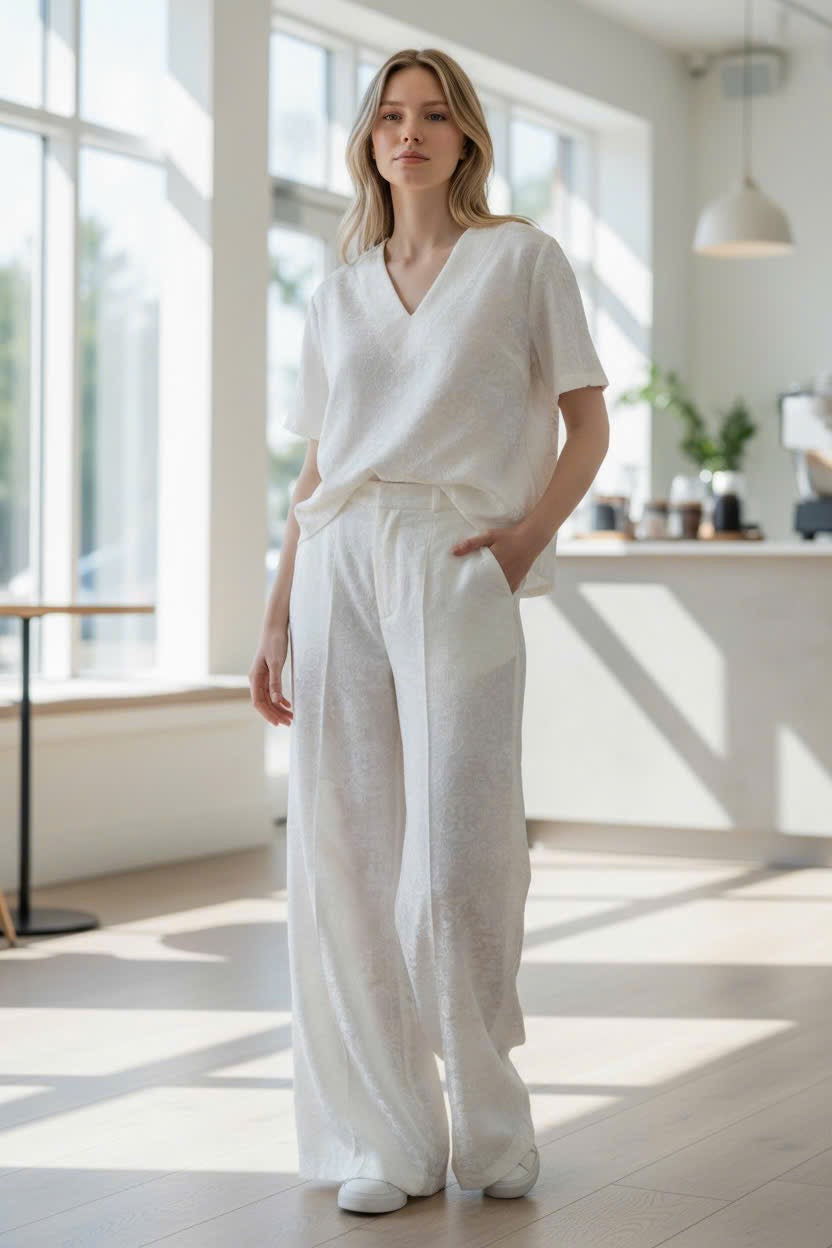 B42->46 - Set Áo Tencel cổ V
