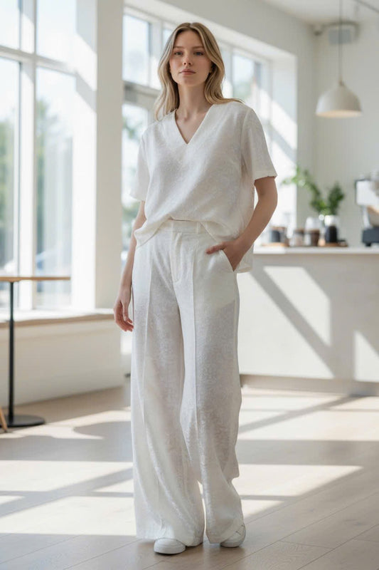 B42->46 - Set Áo Tencel cổ V