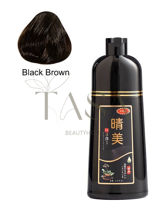 007 - KOMI JAPAN Hair Dye Shampoo - Black Brown