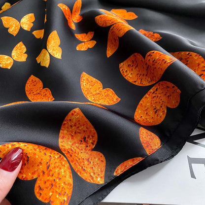 K22 - Silk Scarf Black