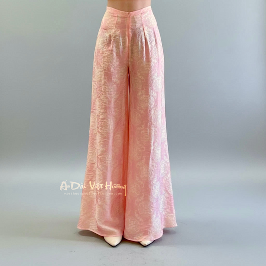 R17 - Flared Pants Tencel Thọ Dơi Coral Pink | Quần Ống Xéo