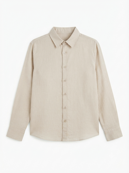 L165->170 - 100% Linen Polo Shirt