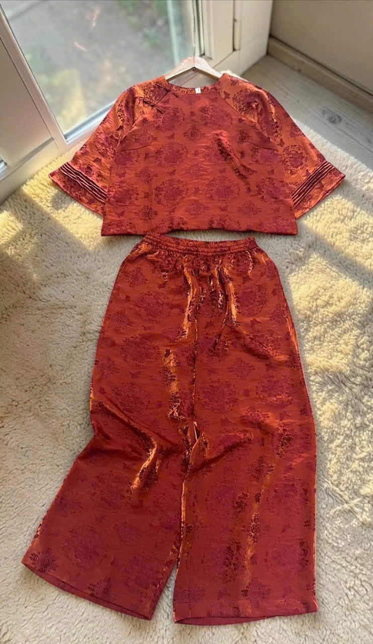 L9->14 - Set Tencel Pháp Phục Tay Xếp Ly | Kèm Quần