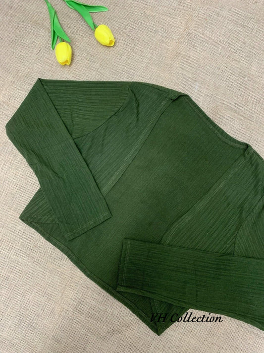 D1 - Vintage Green Short Cardigan