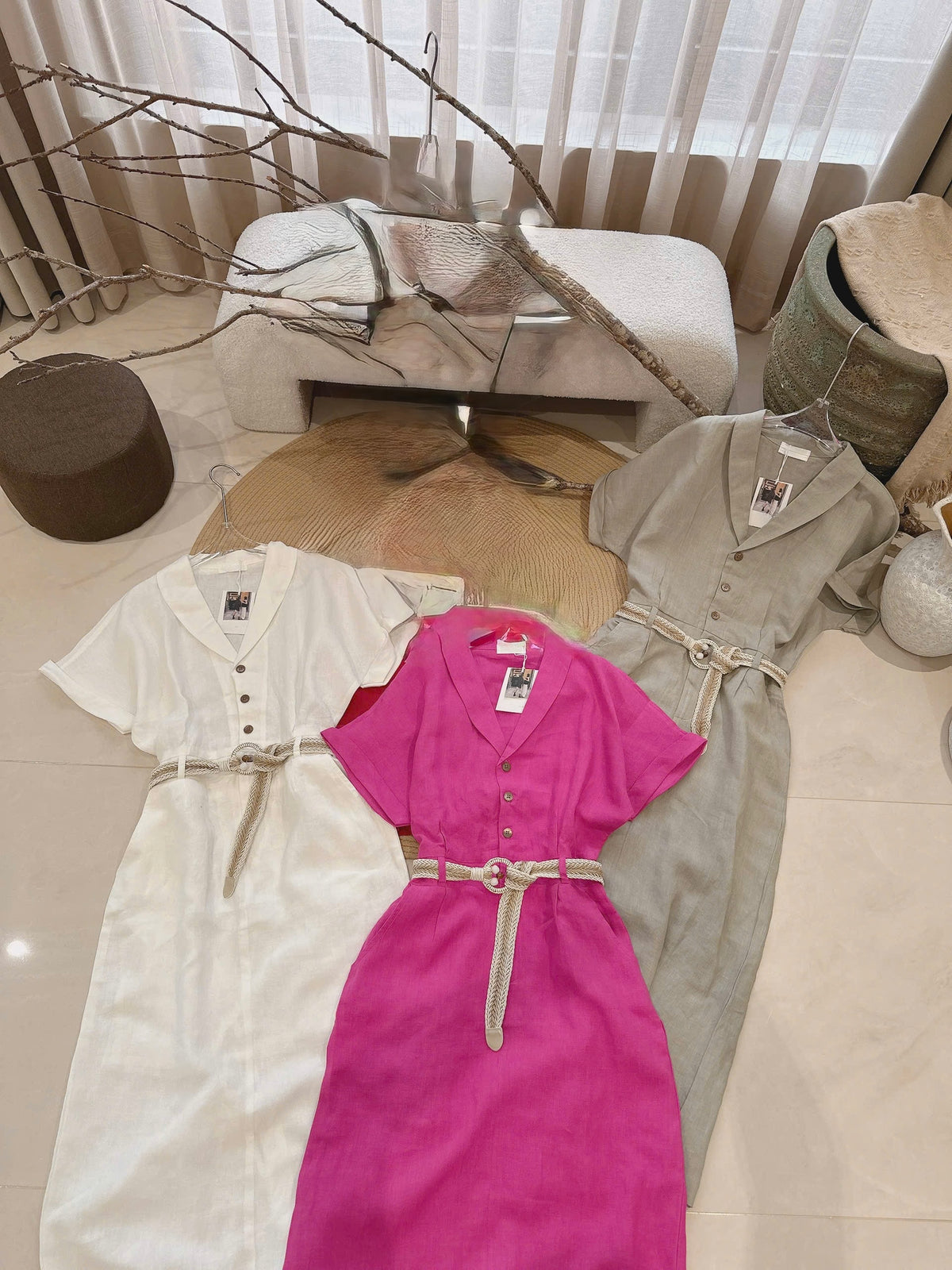 L179/180 - Dress Linen kèm belt