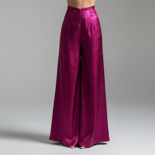 R46 - Regular Pants Nhũ Tím Hồng (quần ống xéo)