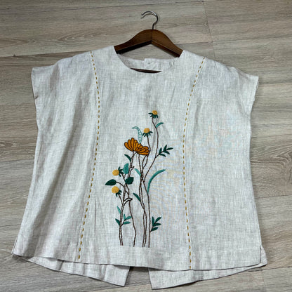L47->L51 - Áo Linen Tưng Pre Thêu Tay