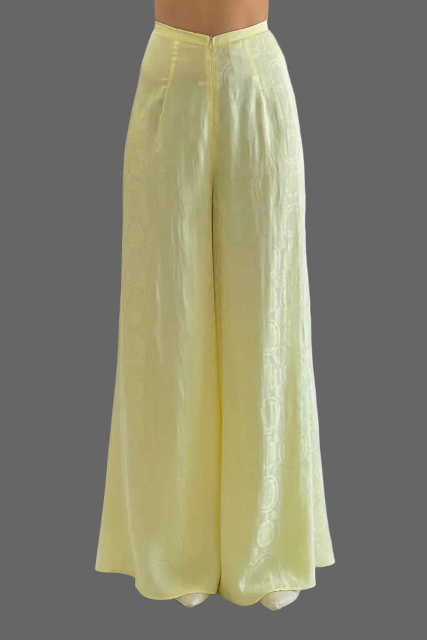 R28 - Flared Pants Light Yellow | Quần Ống Xéo