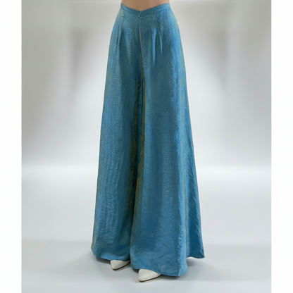 R15 - Regular Pants Blue Tencel Silk.