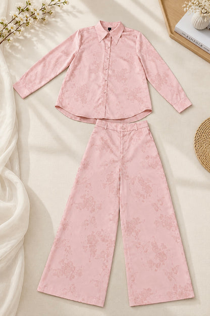 B64 - Set Áo Sơ Mi Lụa Châu Giang