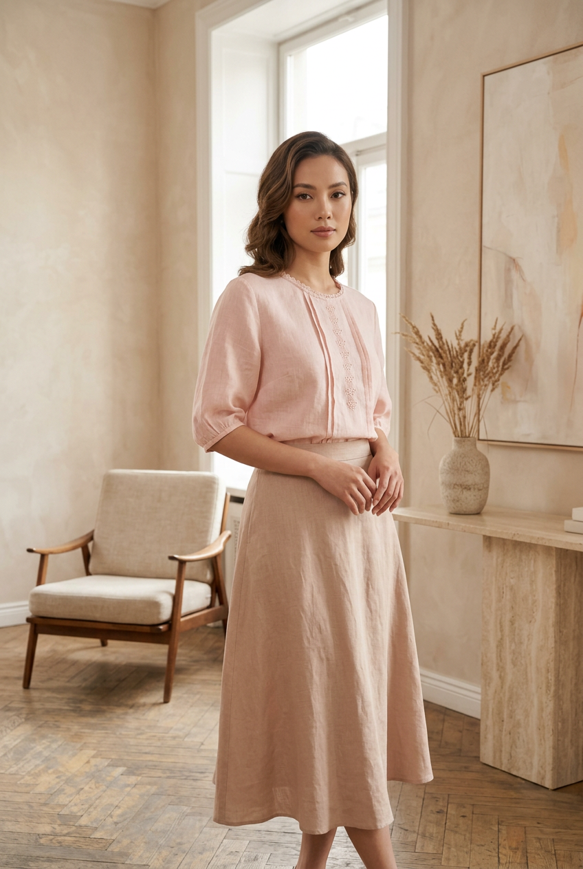 L08 - Áo Linen Tơ