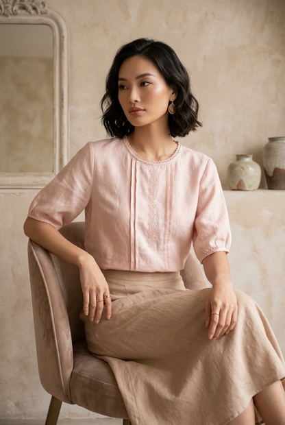 L08 - Áo Linen Tơ