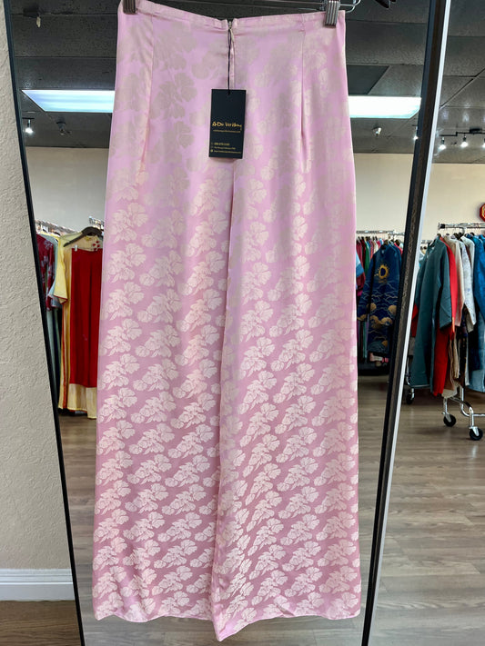 R52 - Regular Pants Gấm Hai Da Hồng Ánh Vàng