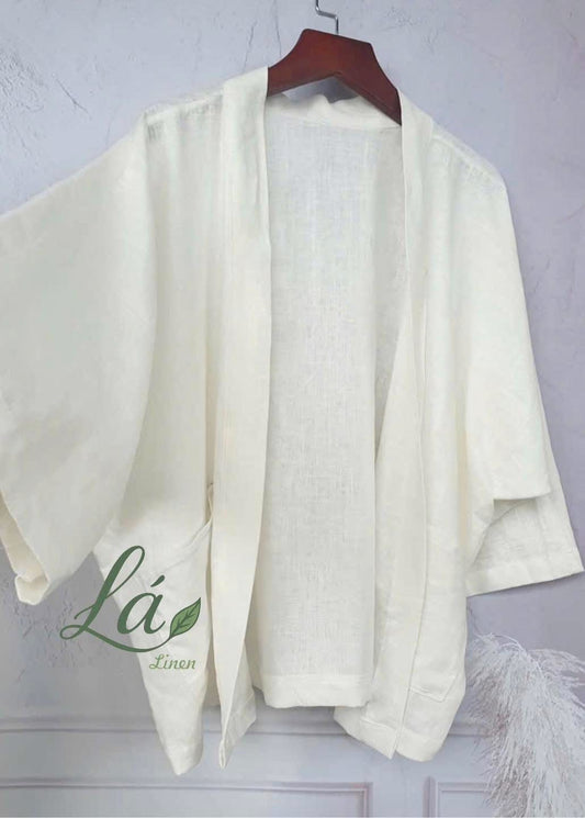 Áo khoác Kimono Linen