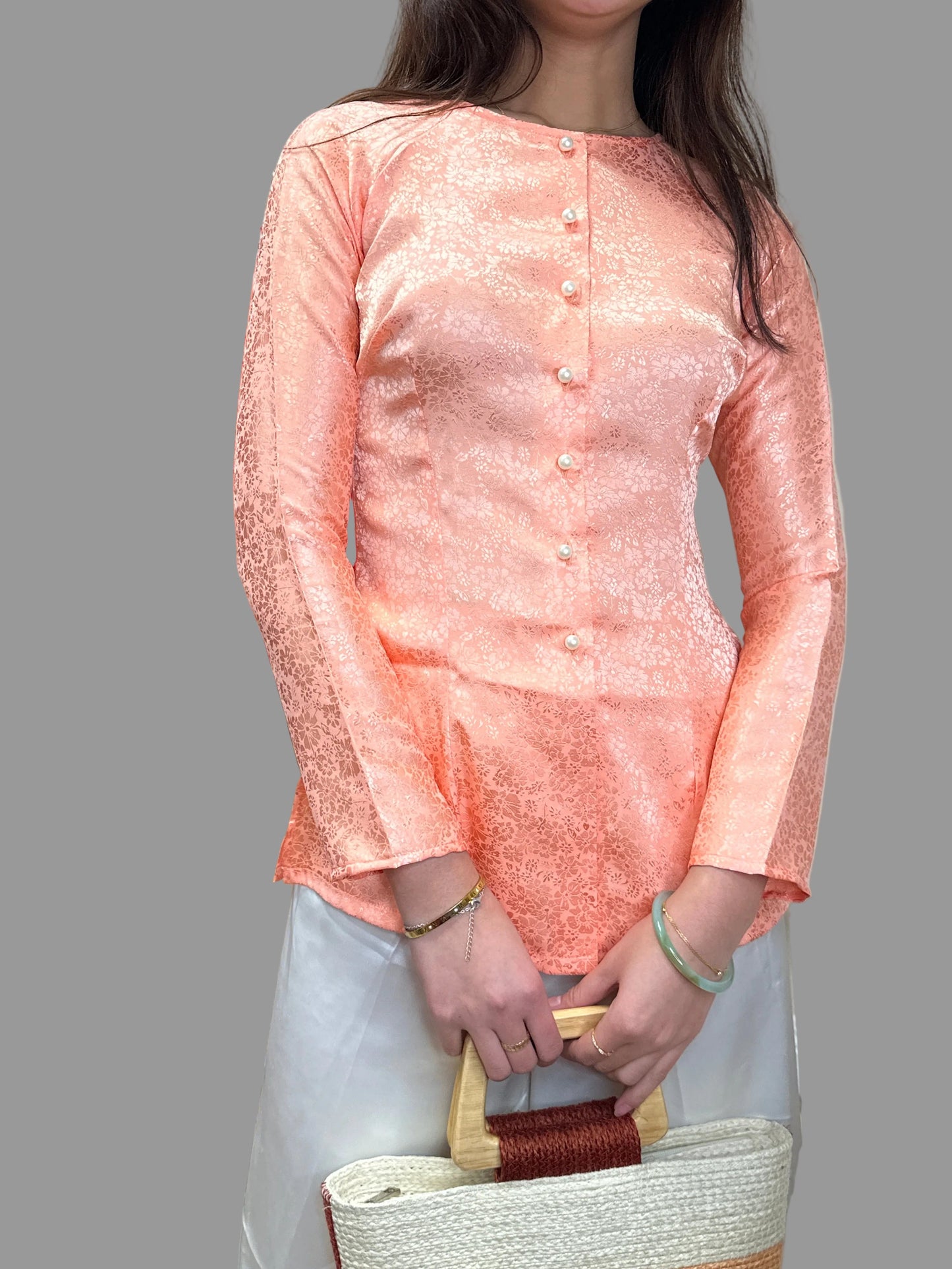 Áo Bà Ba Gấm Lụa Nhiều Màu.